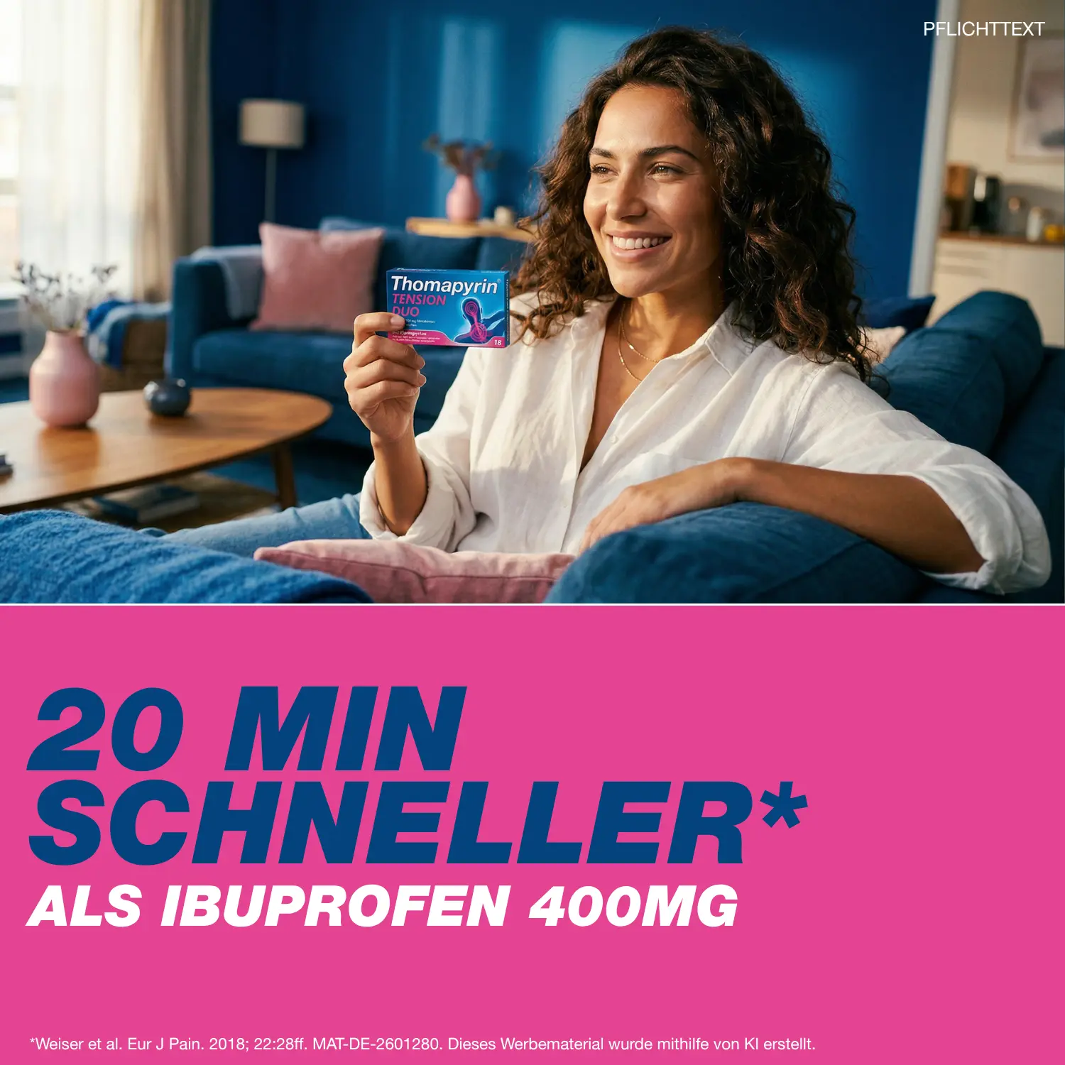 20 Min schneller als Ibuprofen 400 mg