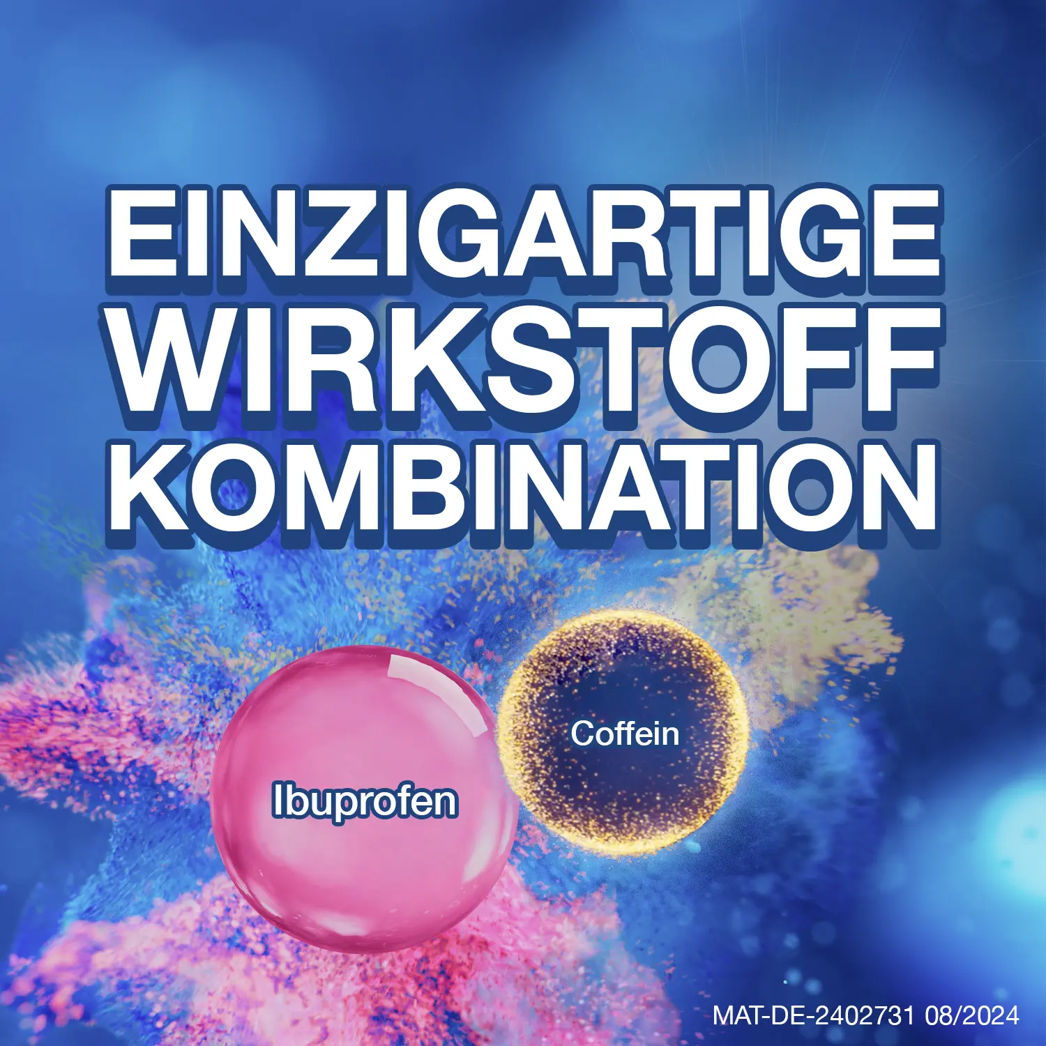 Einzigartige Wirkstoff-kombination: Ibuprofein + Coffein