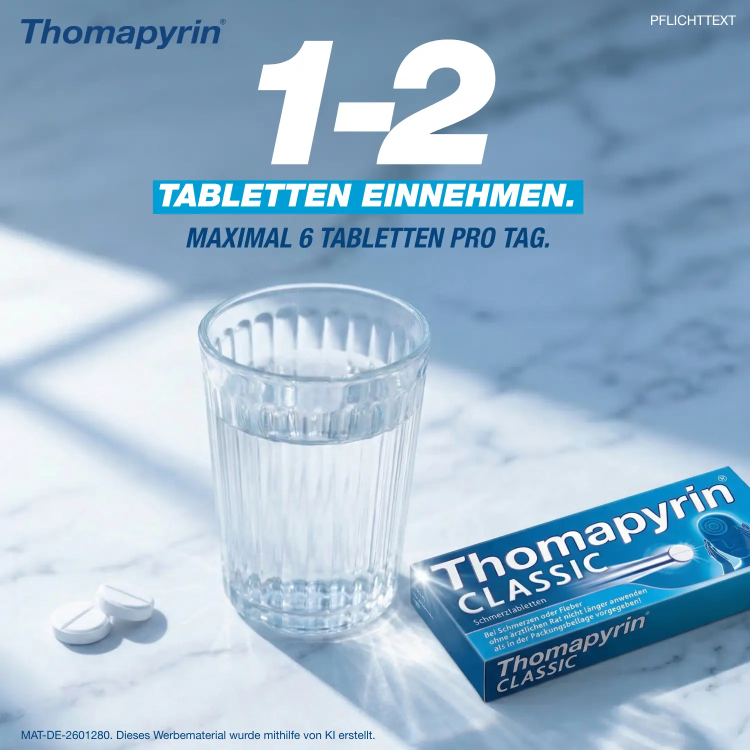 1-2 Tabletten einnehmen. Maximal 6 Tabletten pro Tag.