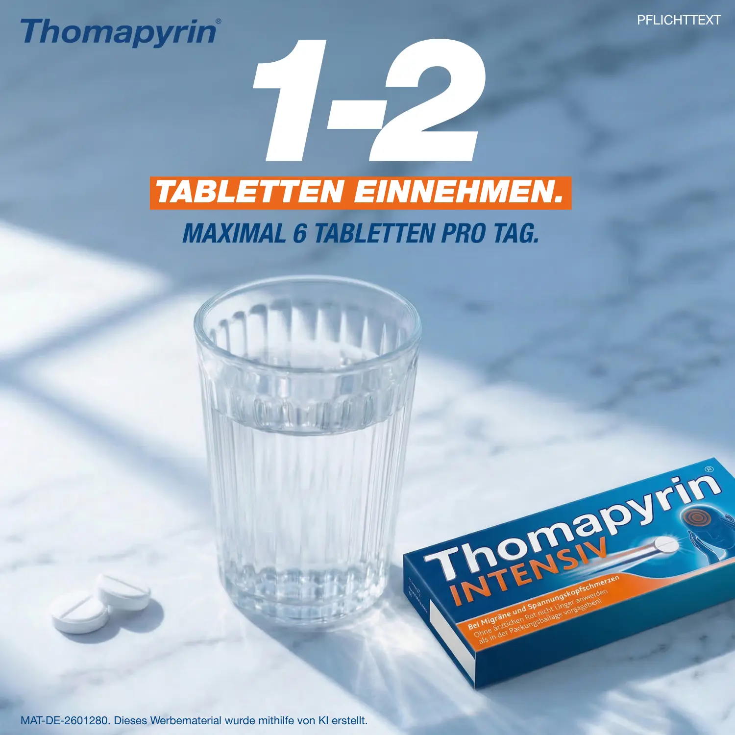1-2 Tabletten einnehmen. Maximal 6 Tabletten pro Tag.