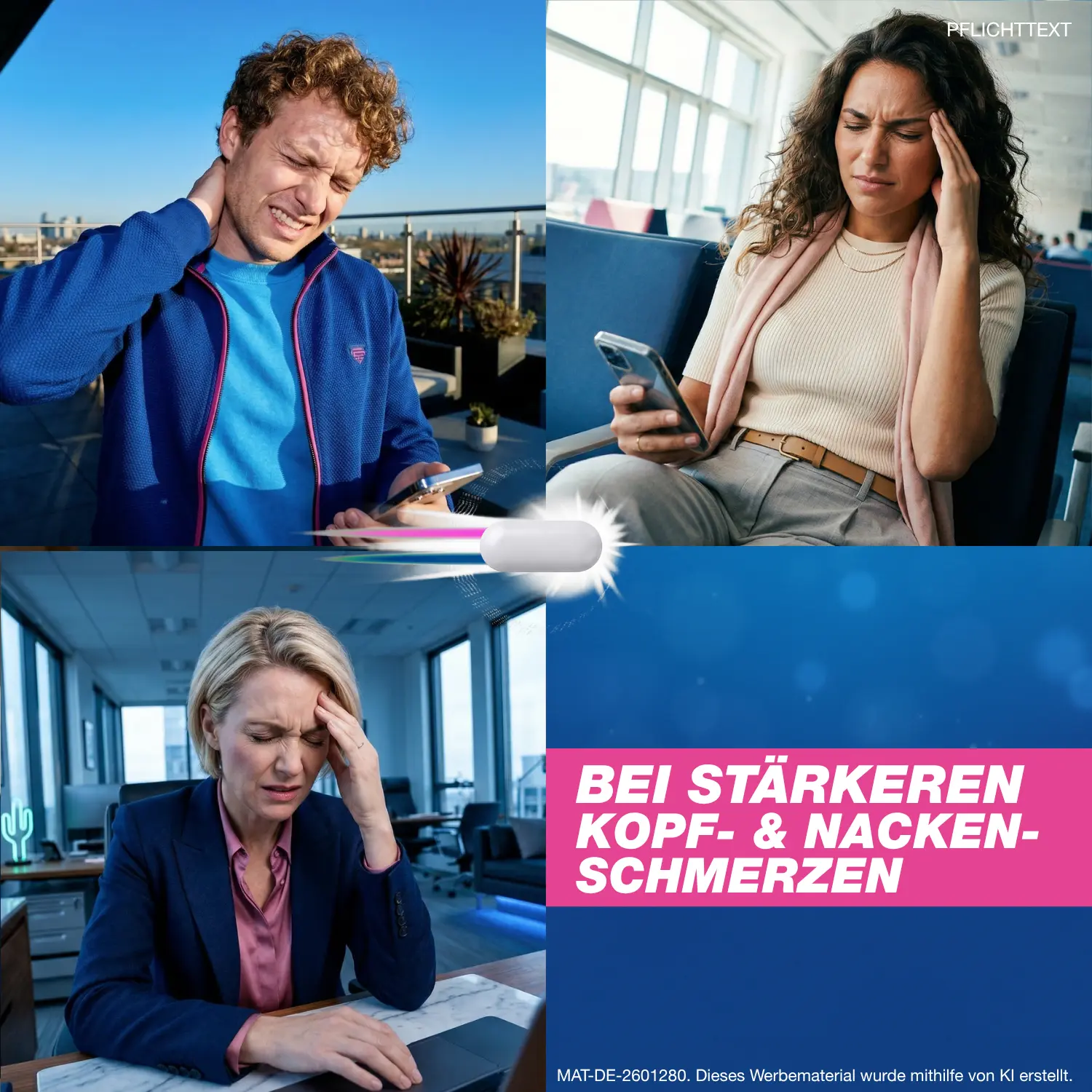 Bei stärkeren Kopf- & Nackenschmerzen