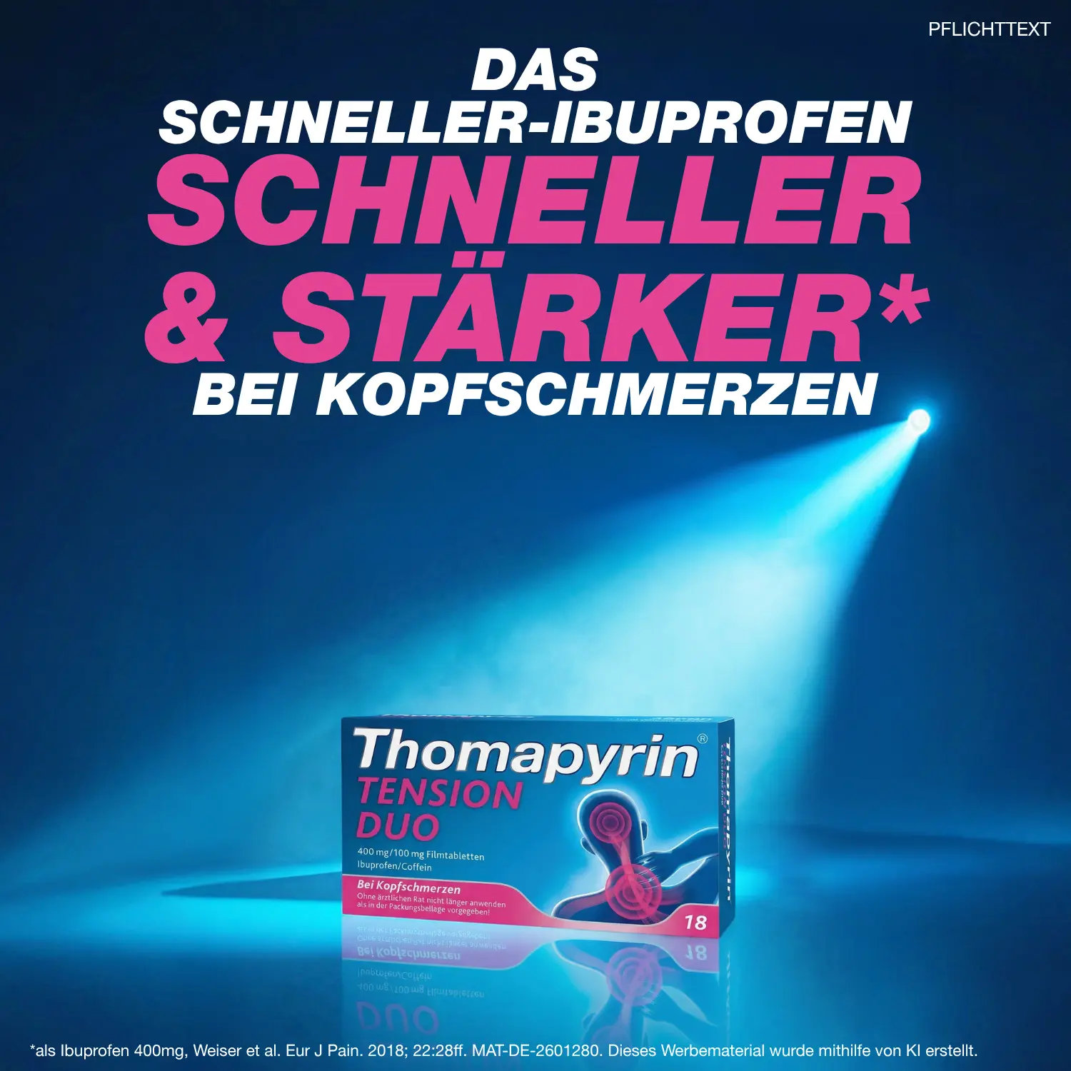 Das Schneller-Ibuprofen schneller & stärker bei Kopfschmerzen